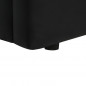Lit adulte 140 x 190 cm + coffre de rangement - Simili noir - Sommier inclus - MARTIN