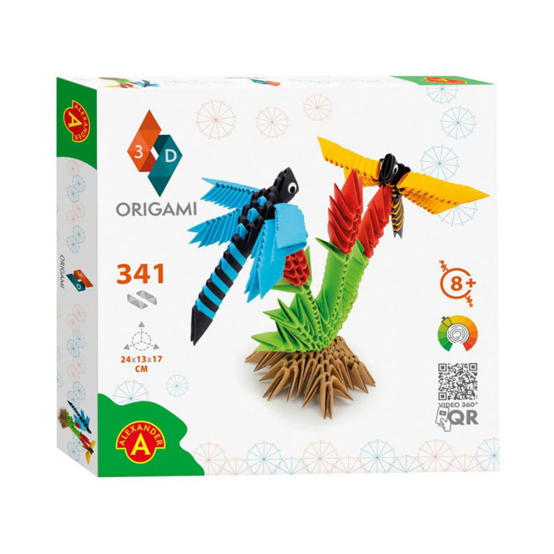 Selecta - ORIGAMI 3D - Dragonflies, 341pcs. AT2350