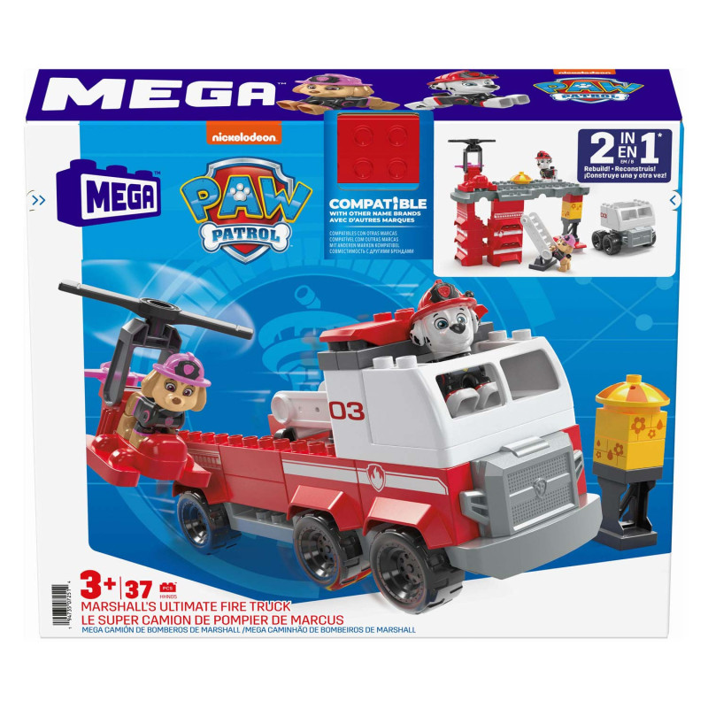 Mega Bloks PAW Patrol Junior Builders - Marshall Fire Truck HHN05