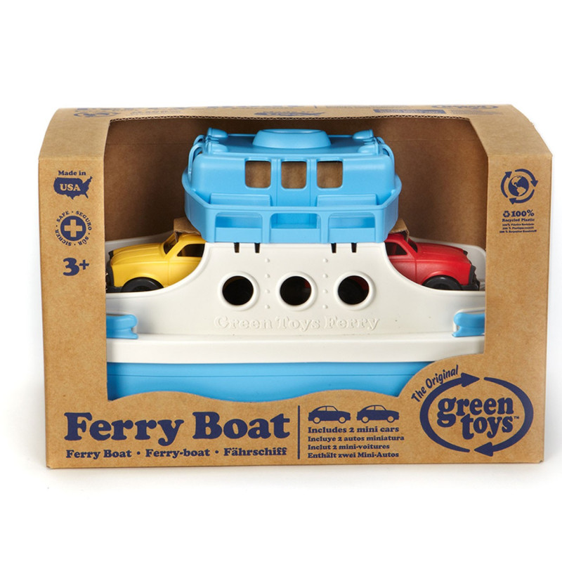 Green Toys ferry with Cars