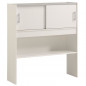 SCOOP Lit Enfant avec 3 meubles de rangement contemporain decor blanc - l 90 x L 200 cm