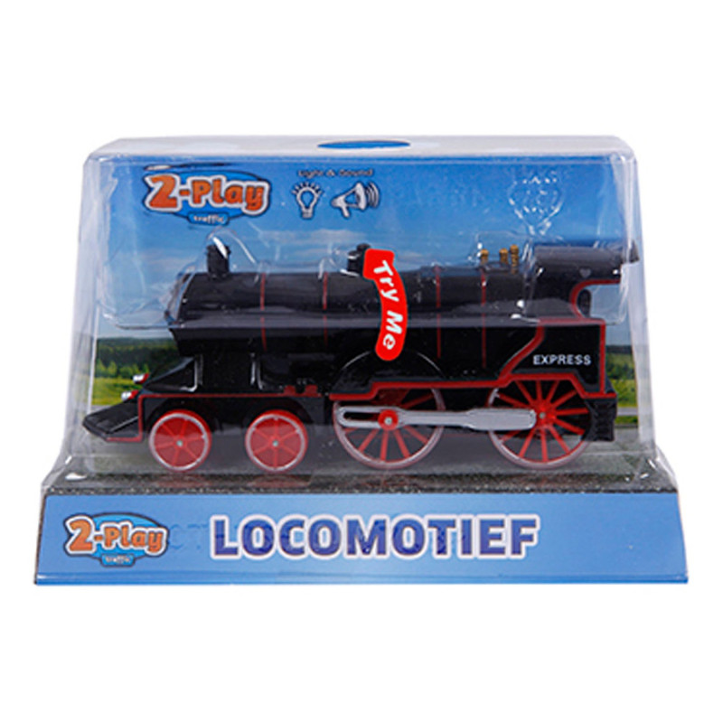 2-PLAY TRAFFIC 2-Play Die-cast Locomotive with Light and Sound, 14cm