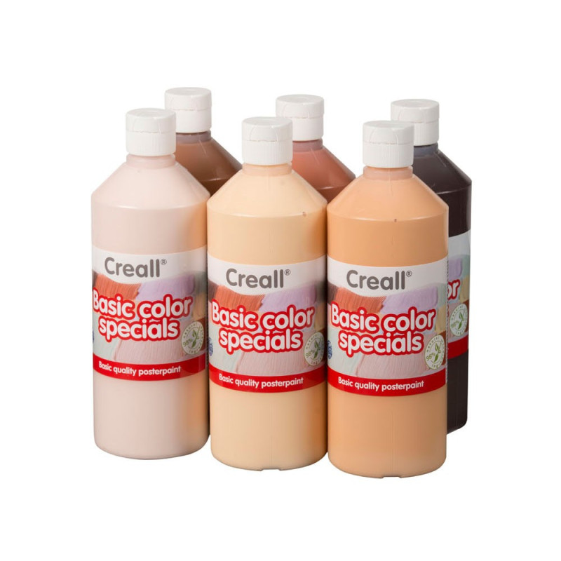 Creall School paint set Colors of the World, 6x500ml