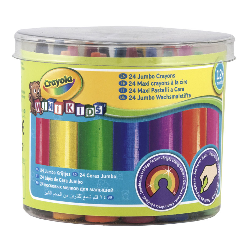 Crayola Mini Kids - Thick wax crayons, 24st.
