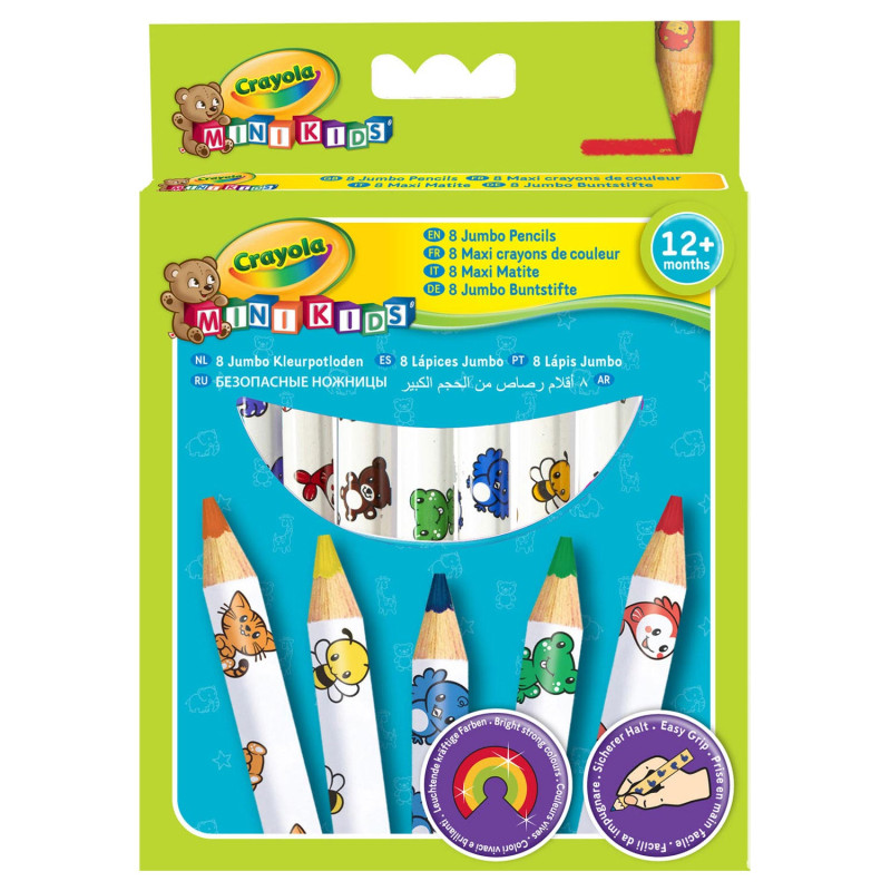 Crayola Mini Kids - Thick Colored Pencils, 8pcs.