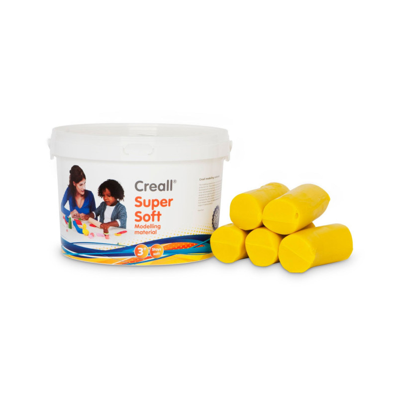 Creall Supersoft Pâte à modeler jaune 1750g