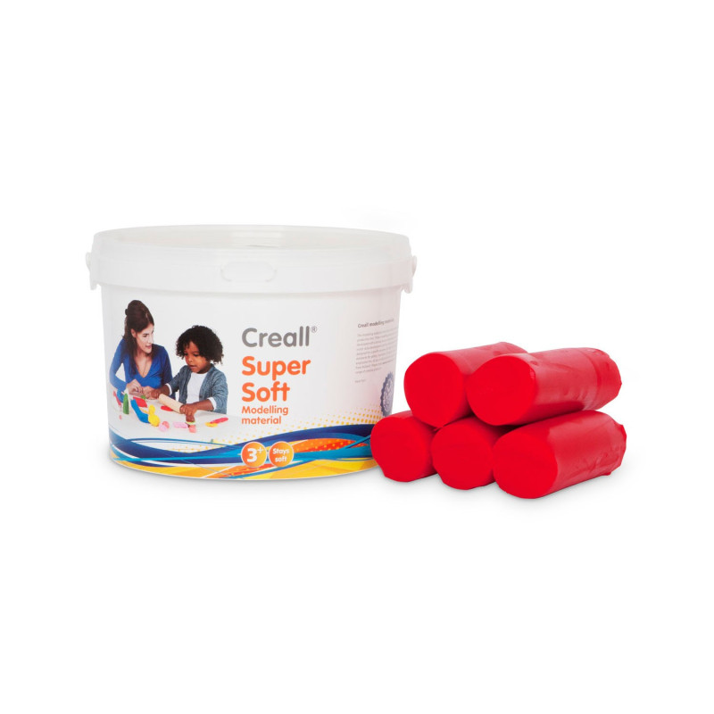 Creall Supersoft clay Pâte à modeler rouge 1750g