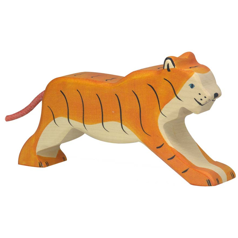 Figurine Holztiger Tigre marchant