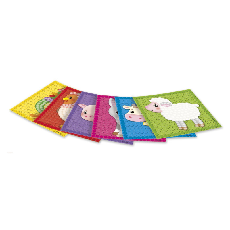 PlayMais Mosaic Cards Decorating Farm