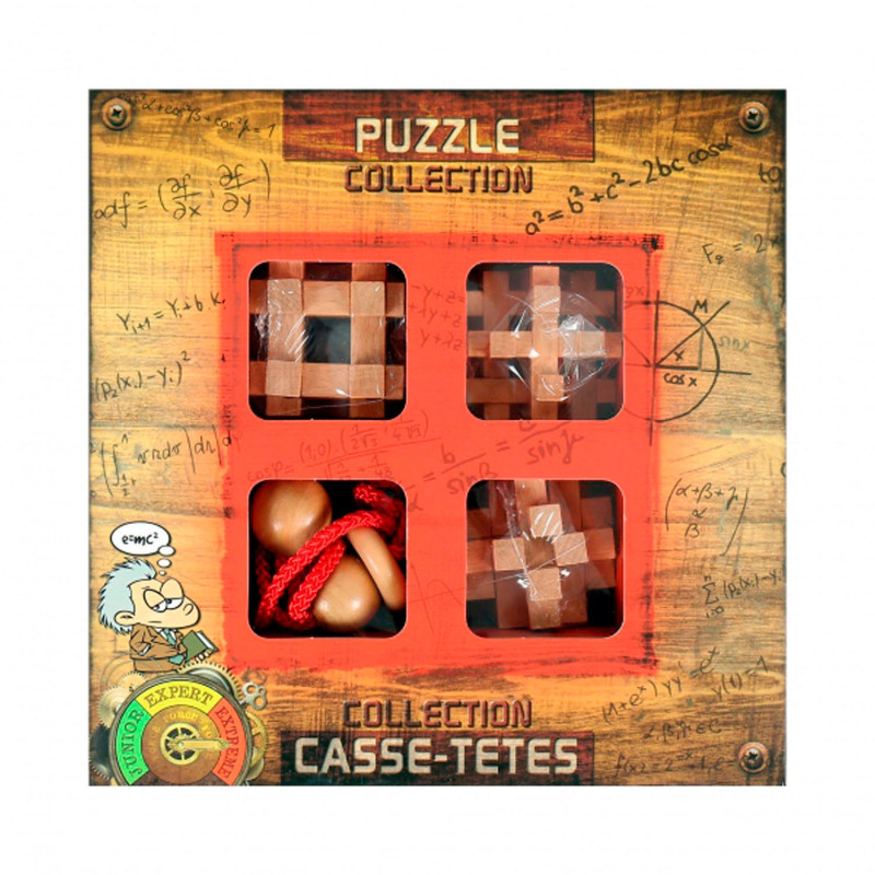 EUREKA Wooden Brain Puzzles Extreme, 4pcs.