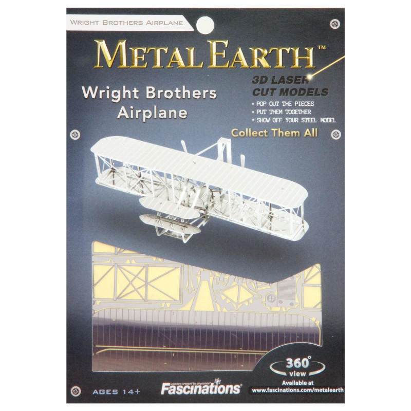 EUREKA Metal Earth Wright Brothers Airplane