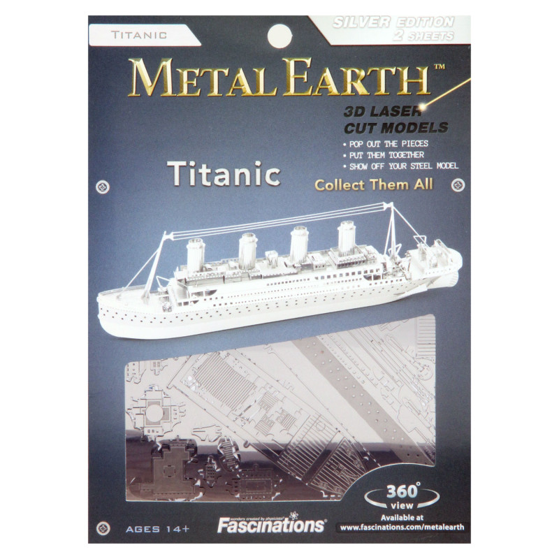 FASCINATIONS Maquette en métal Titanic Silver Edition