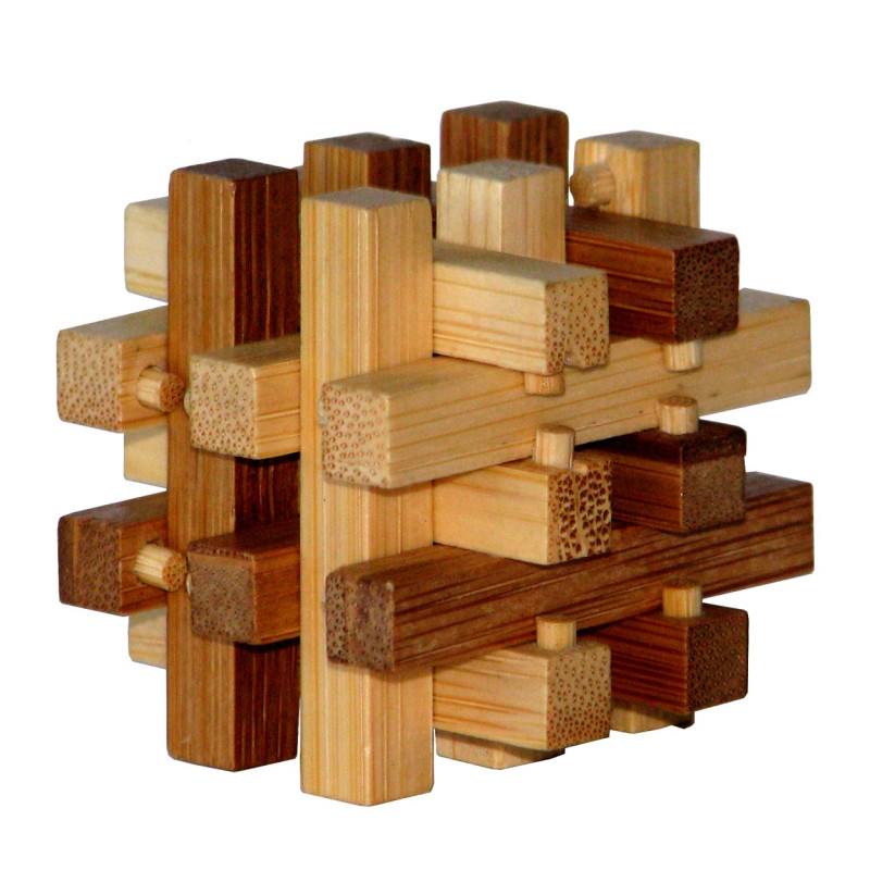 EUREKA 3D Bamboo Brain puzzle Slide ****