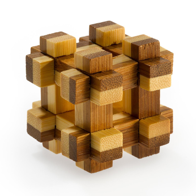 EUREKA 3D Bamboo Brain puzzle Prison House ****