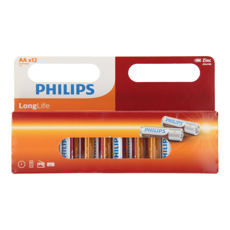 Philips Pile Longlife AA / R6, 12pcs.