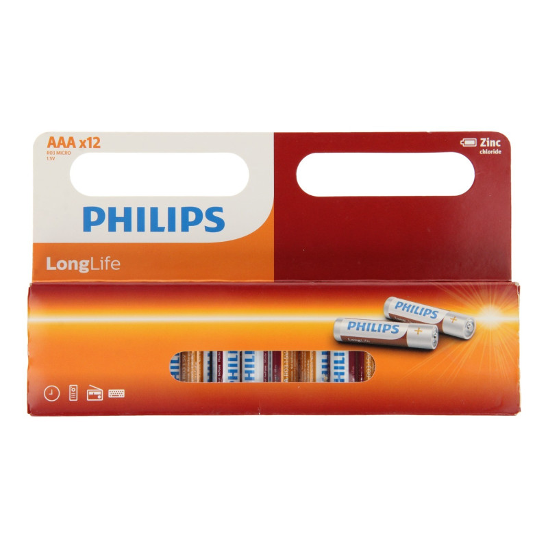 Philips Pile Longlife AAA / R03, 12pcs