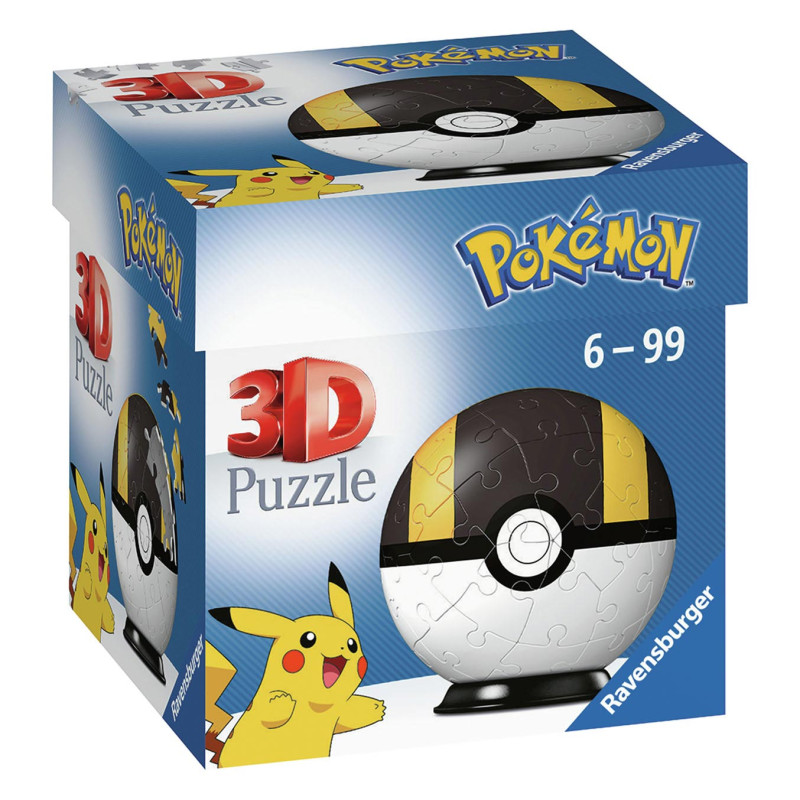 Ravensburger - Puzzle 3D Pokémon Ultra Ball 55 pièces