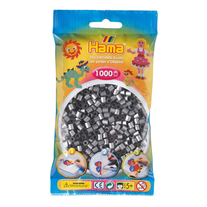 Hama Ironing beads-Silver (062), 1000pcs.