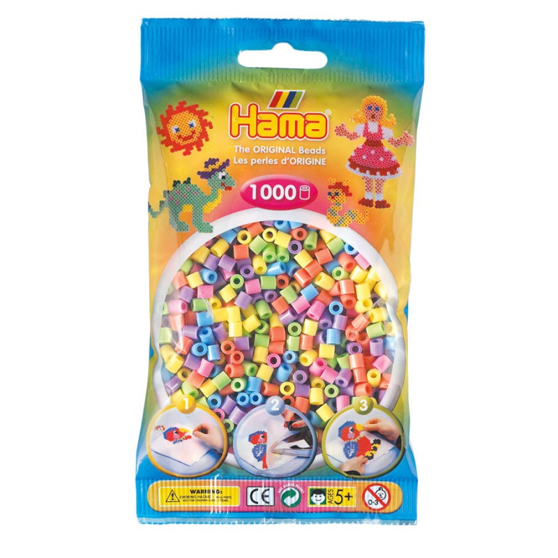 Hama Ironing beads-Pastelmix, (050) 1000pcs.