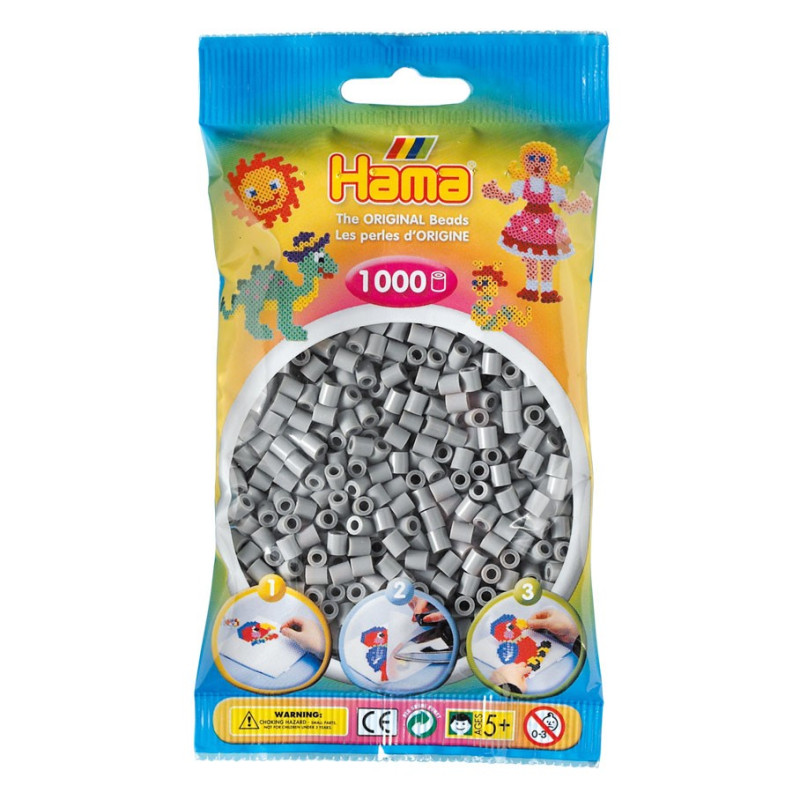 Hama Ironing beads-grey (017), 1000pcs.