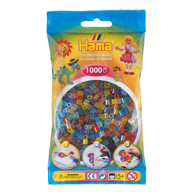 Hama Ironing beads-transparent Mix (053), 1000pcs.