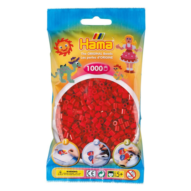 Hama Ironing beads-dark red (022), 1000pcs.