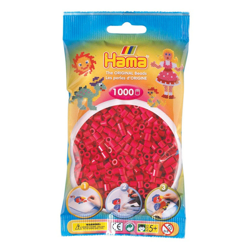 Hama Ironing beads-hot red (029), 1000pcs.