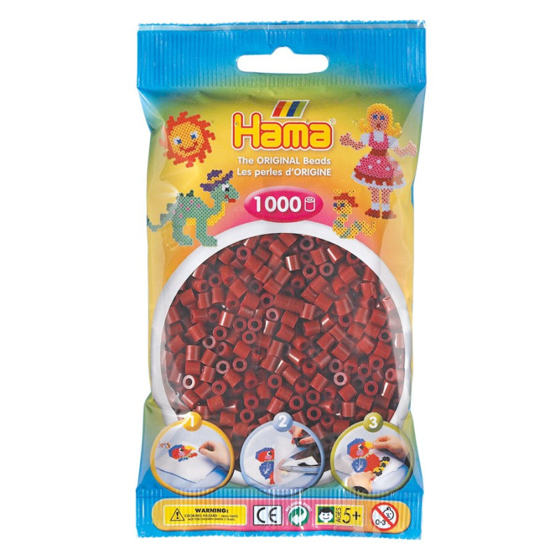 Hama Ironing beads-Bordeaux red (030), 1000pcs.
