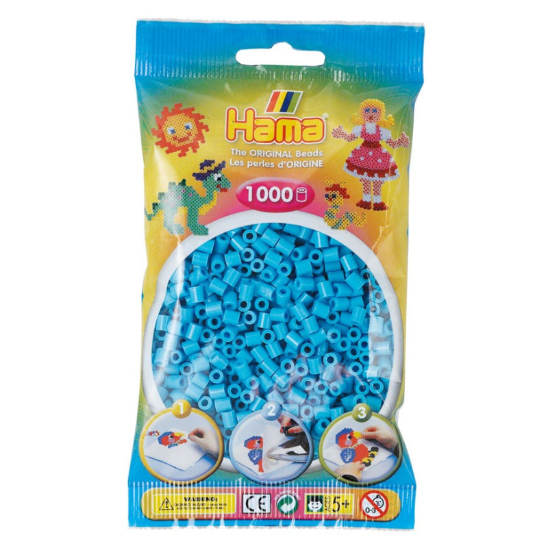 Hama Ironing beads-Azure Blue (049), 1000pcs.