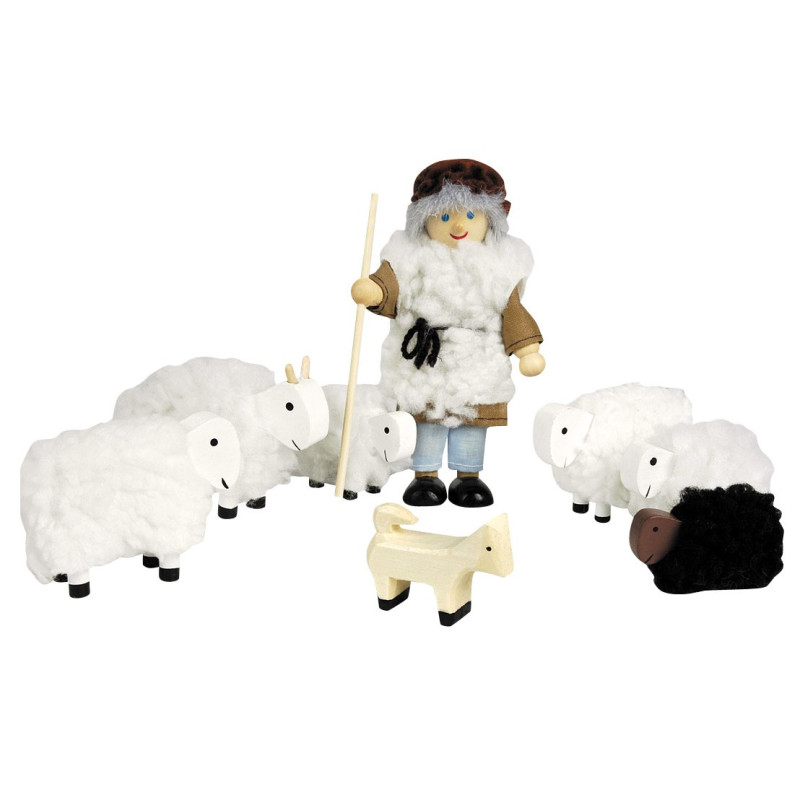 GOKI Doll House + Sheep Shepherd