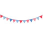 GOKI Cotton Flags Line Blue/Red