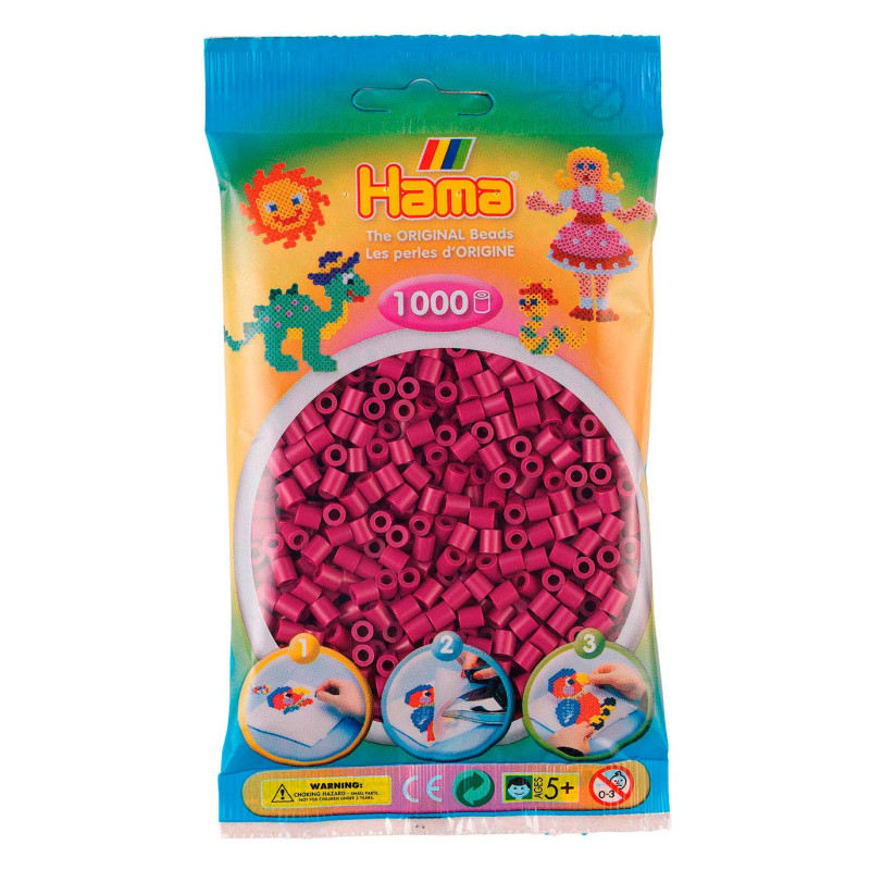Hama Ironing Beads - Plum (82), 1000pcs.