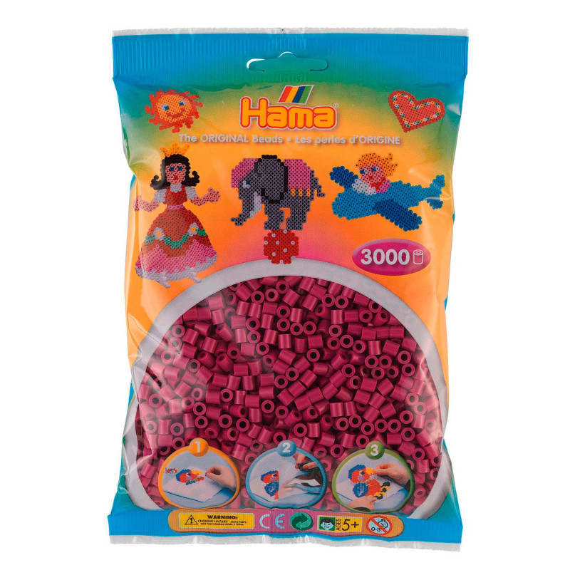 Hama Ironing Beads - Plum (201-82), 3000pcs.