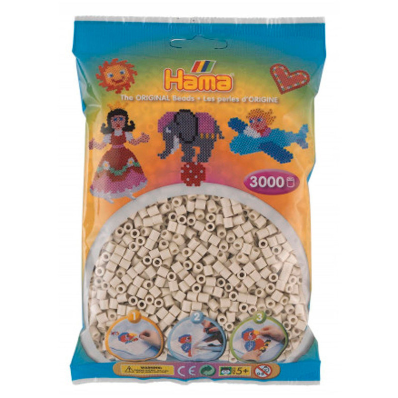 Hama Ironing Beads - Cloudy White (201-77), 3000pcs.