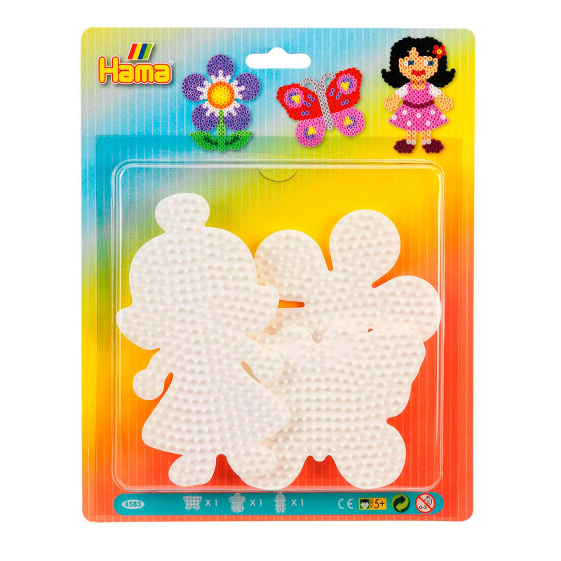 Hama Ironing Beads Signs - Butterfly, Flower, Girl