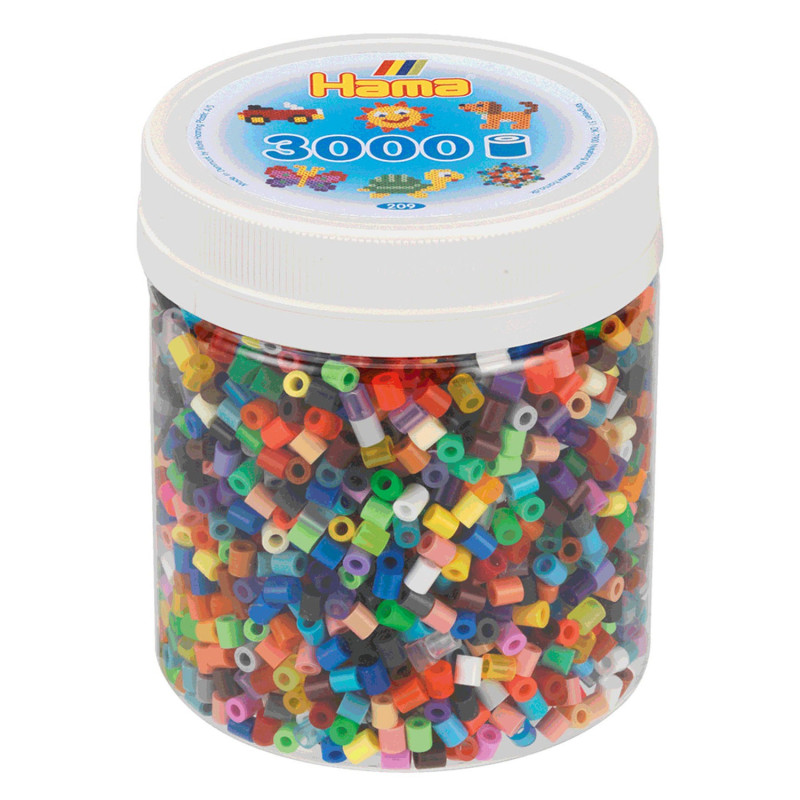 Hama Ironing Beads in Pot - Color Mix (68), 3000pcs.