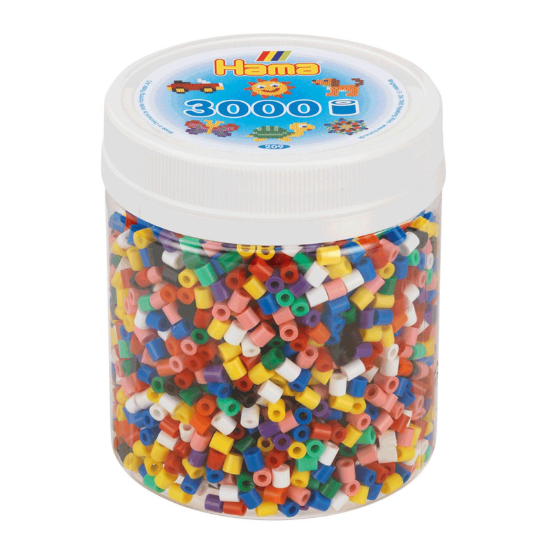Hama Ironing Beads in Pot - Mix Standard (00), 3000pcs.