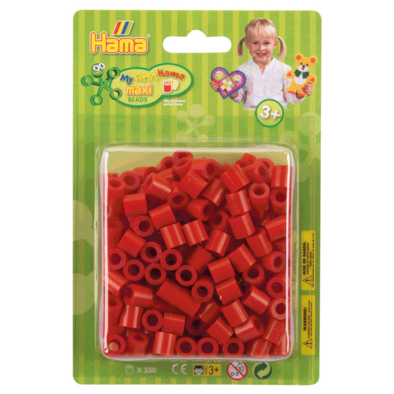 Hama Ironing beads Maxi-red, record 250pcs.