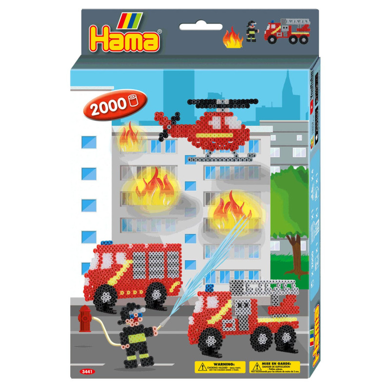 Hama String bead set Fire department, 2000pcs.
