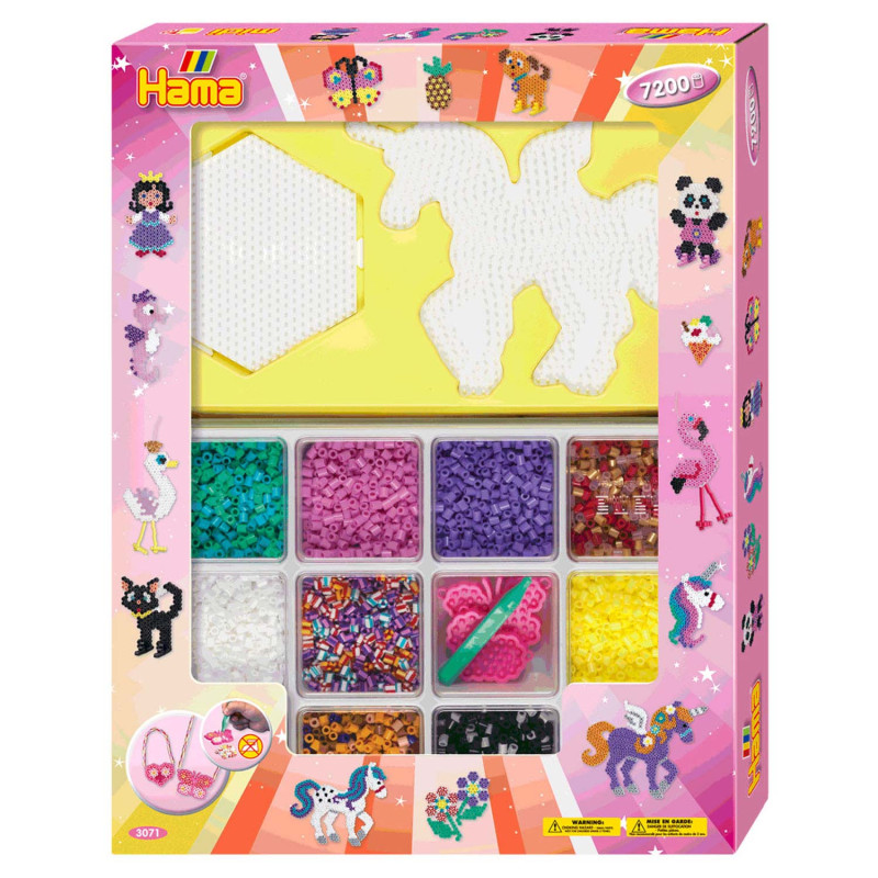 Hama Iron-on Beads Set Gift Box, 7200 pcs.