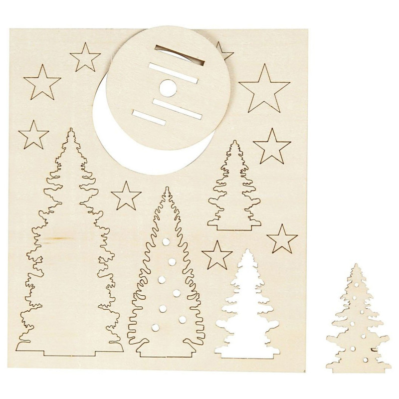 CREATIV COMPANY Create and decorate your wooden Christmas trees