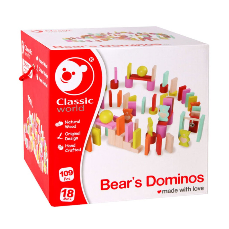 Classic World Bear Domino, 109 pcs.