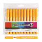 COLORTIME Warm yellow Jumbo pens, 12pcs.