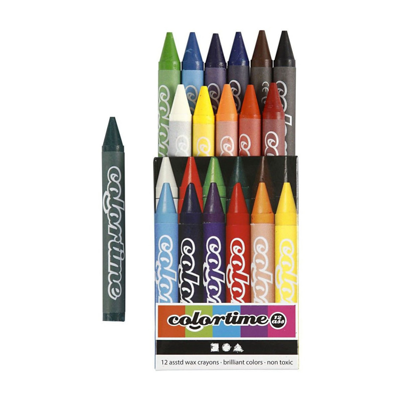 COLORTIME Set with color chalk, 12 colors