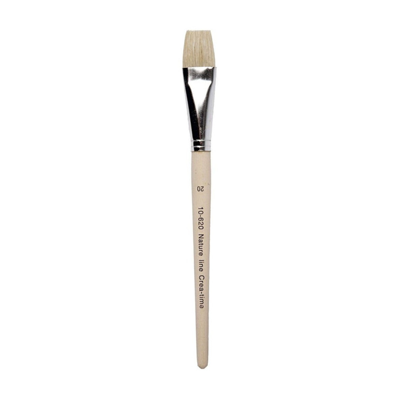 NATURE LINE Wooden brushes - Nr. 20, Short handle, 12pcs.