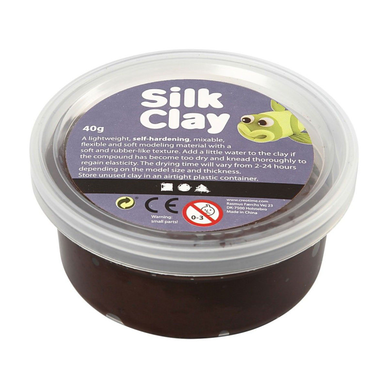 SILK CLAY Modeling clay - Brown, 40gr.