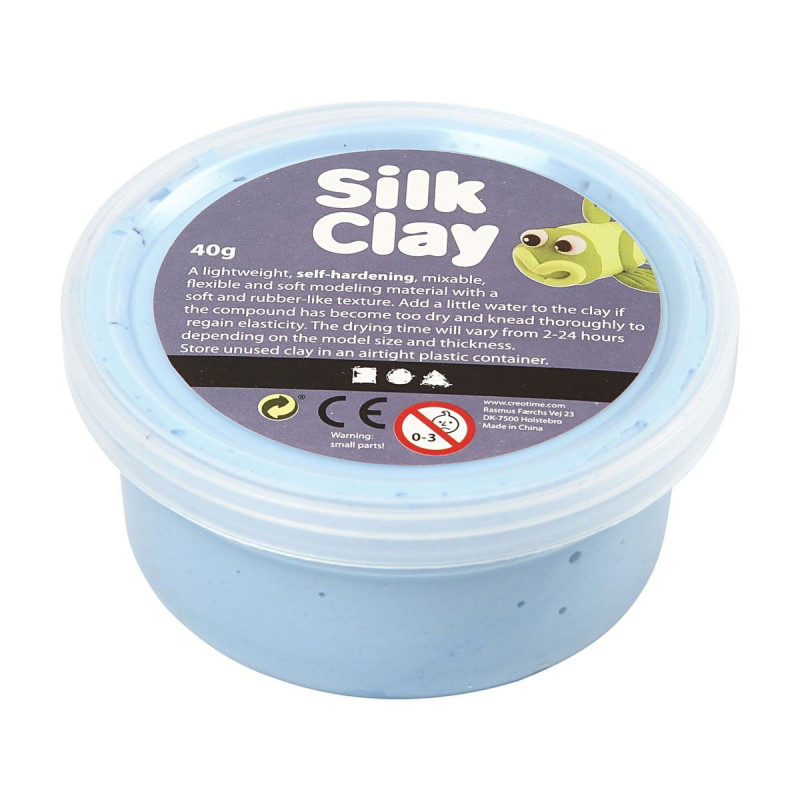 SILK CLAY Modeling Clay - Neon Blue, 40gr.