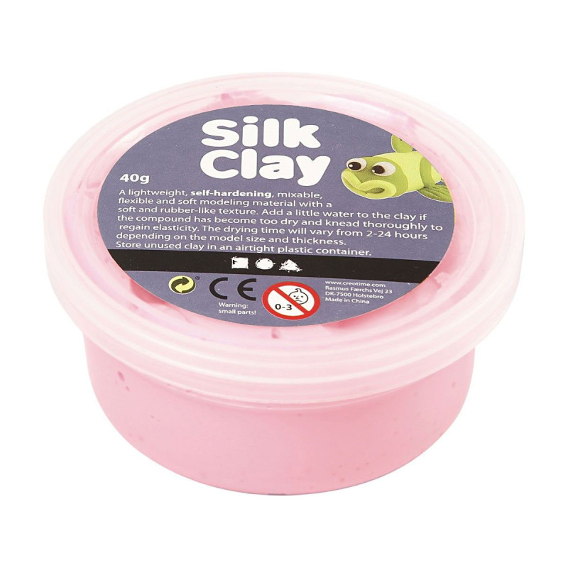 SILK CLAY Modeling clay - Pink, 40gr.