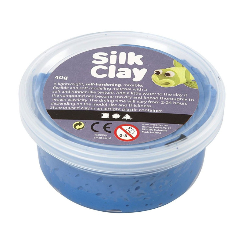 SILK CLAY Modeling clay - Blue, 40gr.
