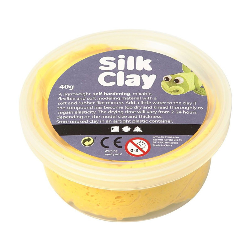 SILK CLAY Modeling Clay - Yellow, 40gr.